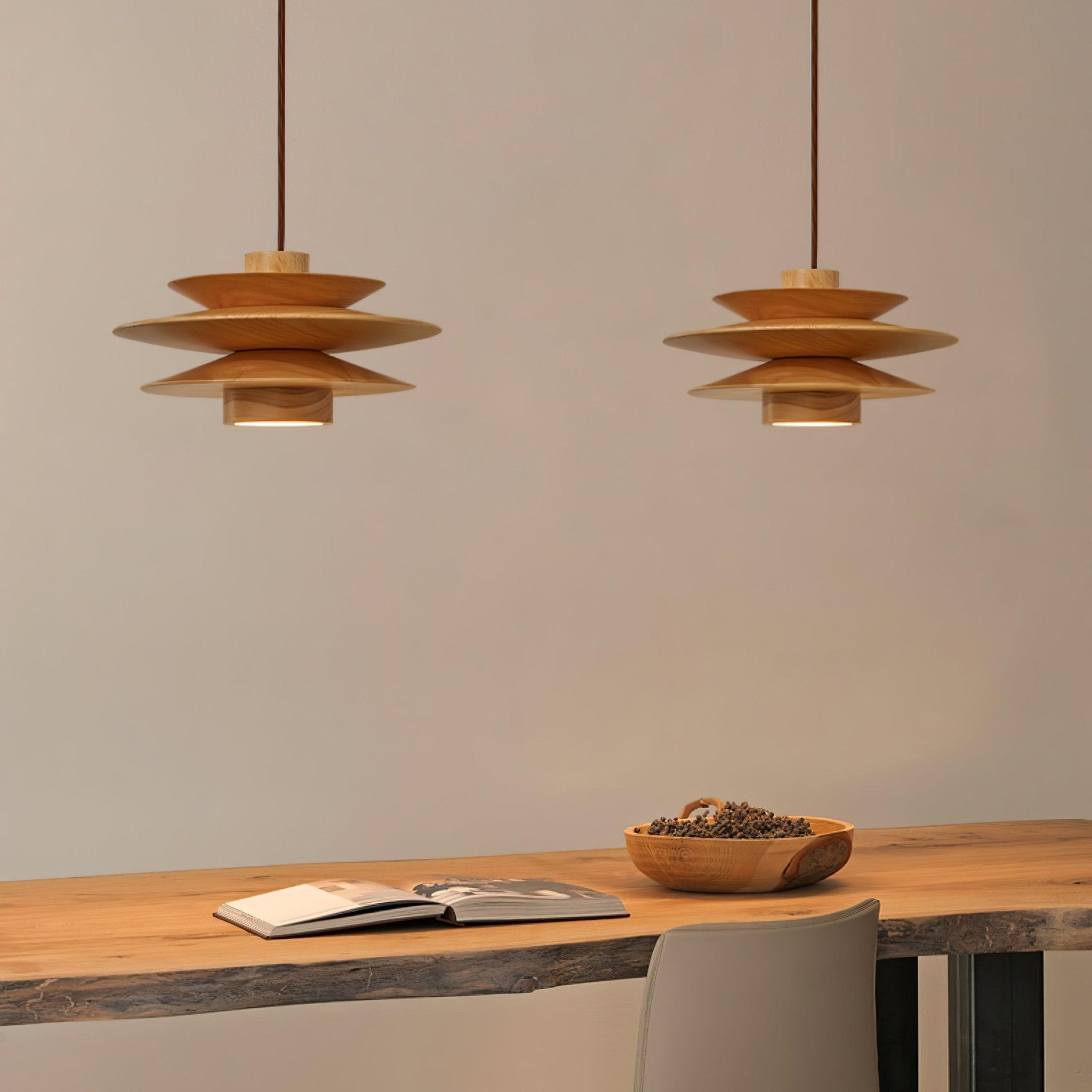 Multi Tiered Disc Pendant Lamp M484