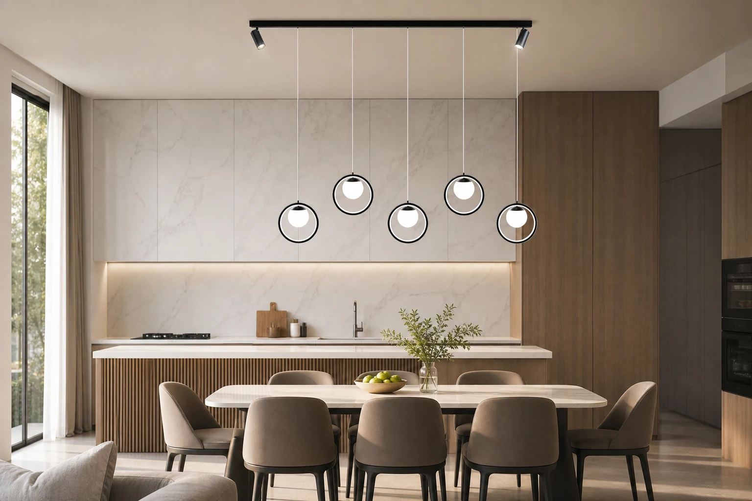 Lampa wisząca RING w stylu lifestylowym