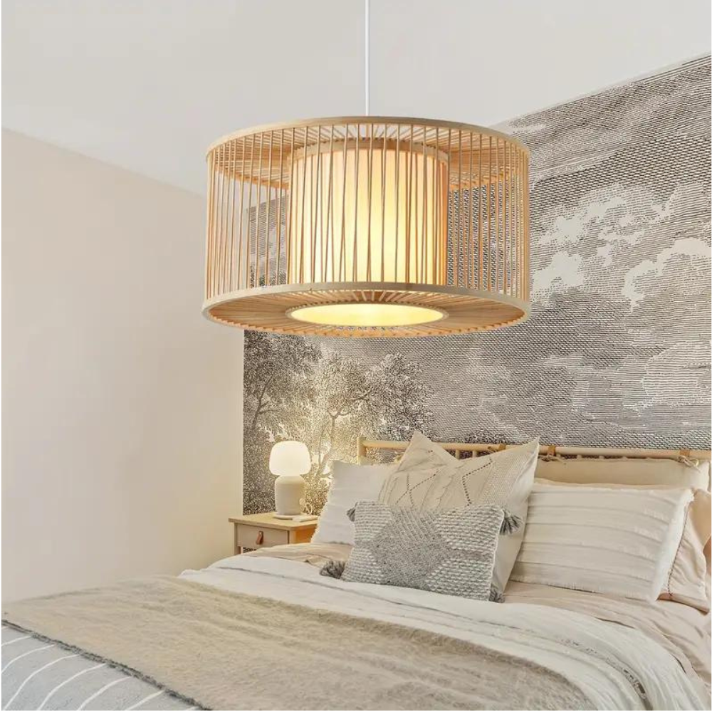 Night Butterfly Bamboo Pendant Light D900