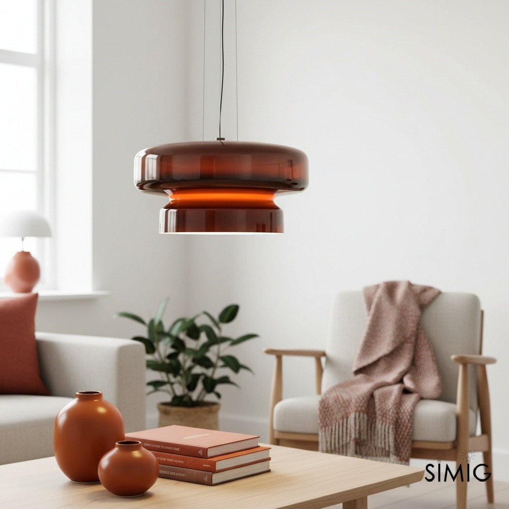 Bohemian Style Minimalist Glass Pendant Lamp M492