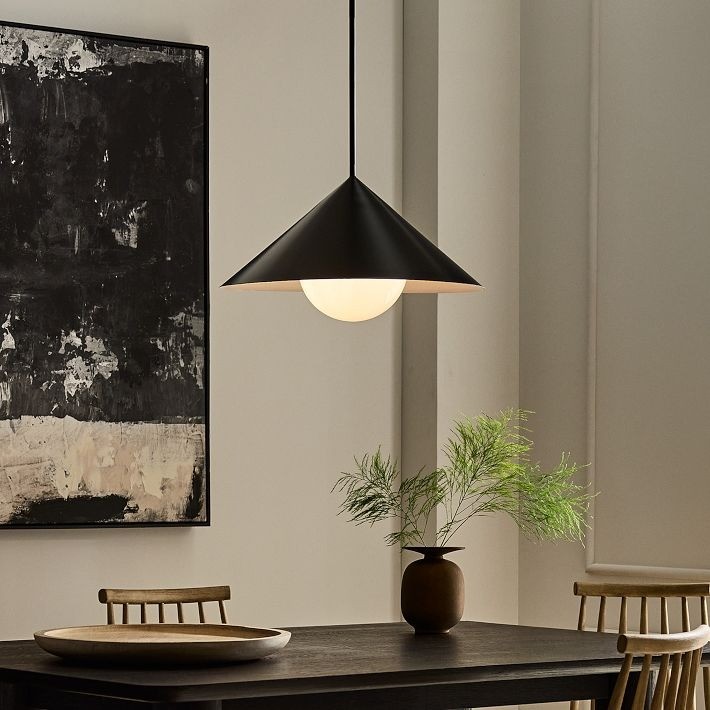 Brivana Adjustable Pendant – Cone Shade Light for Kitchen or Dining T268