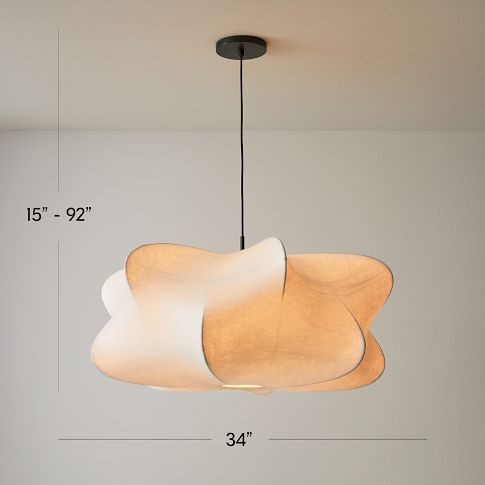 Havion Minimalist Pendant Lamp with Polymer Shade – Adjustable Height for Dining Rooms T065