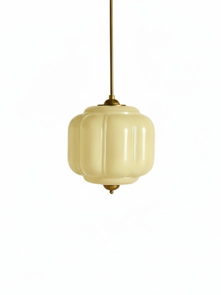 Eloise Vintage Glass Chandelier - Milk Glass Home Accent T289