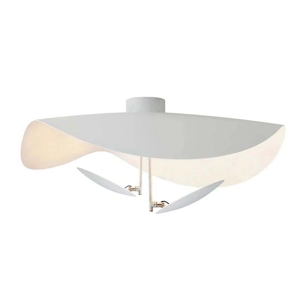 Modern Foil Curved Metal LED Pendant / Ceiling light for Bedroom
