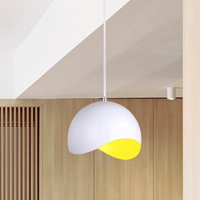 Creative Semi Eggshell Metal Pendant Light S158