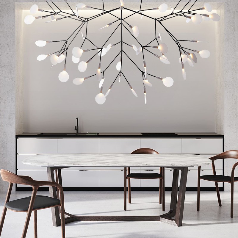 Scandinavian Branching LED Chandelier for Living Room