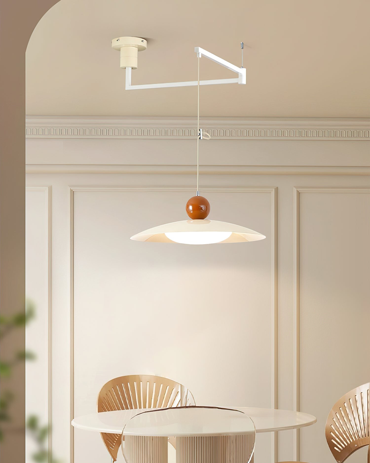Nordic Flying Saucer Swing Arm Movable Pendant Light M213