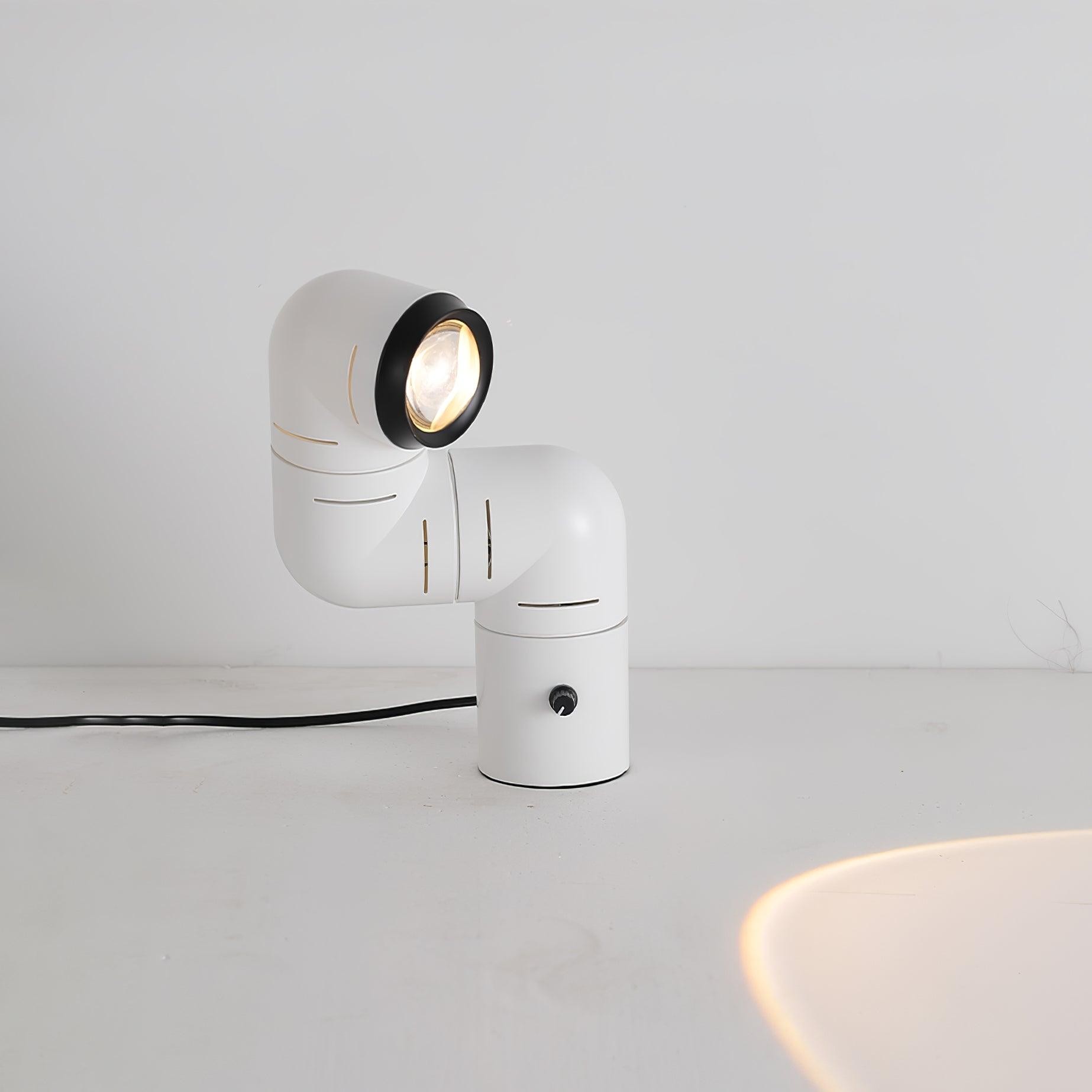 Red Tubular Table Lamp Suitable For Bedroom M20
