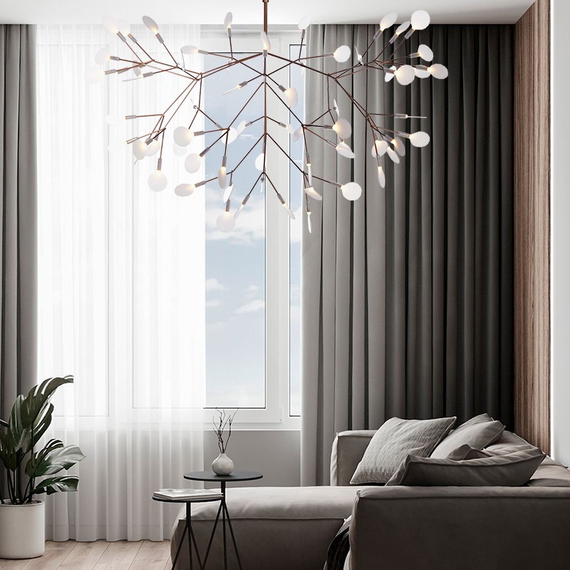 Scandinavian Branching LED Chandelier for Living Room