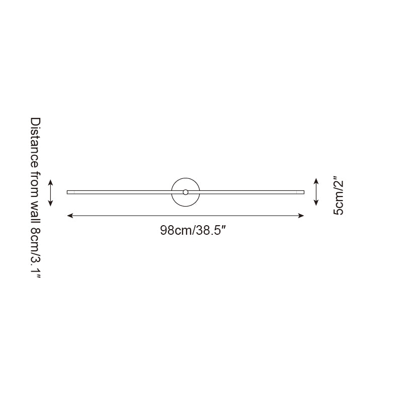 Kady Linear Disc Wall Lamp D55