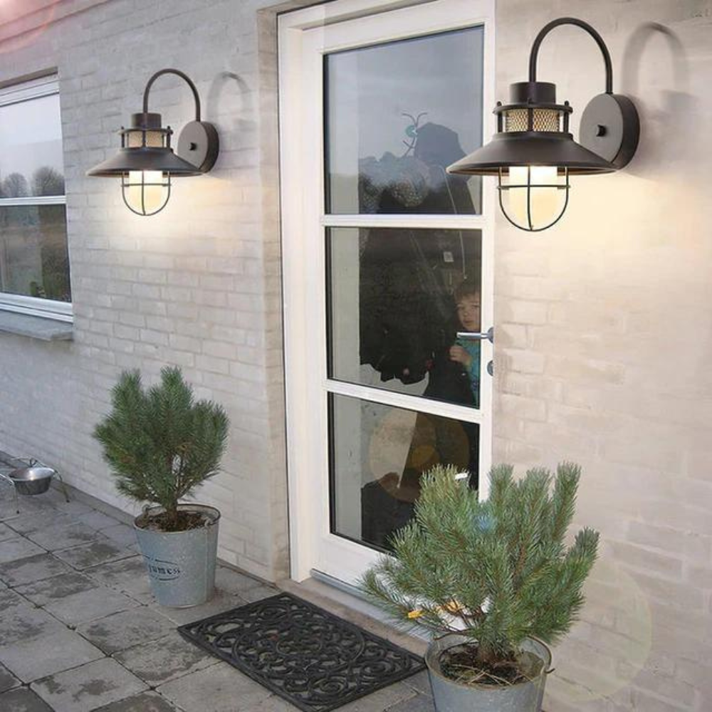 Luminous Outdoor Torch Metal Outdoor Wall Lamp D807