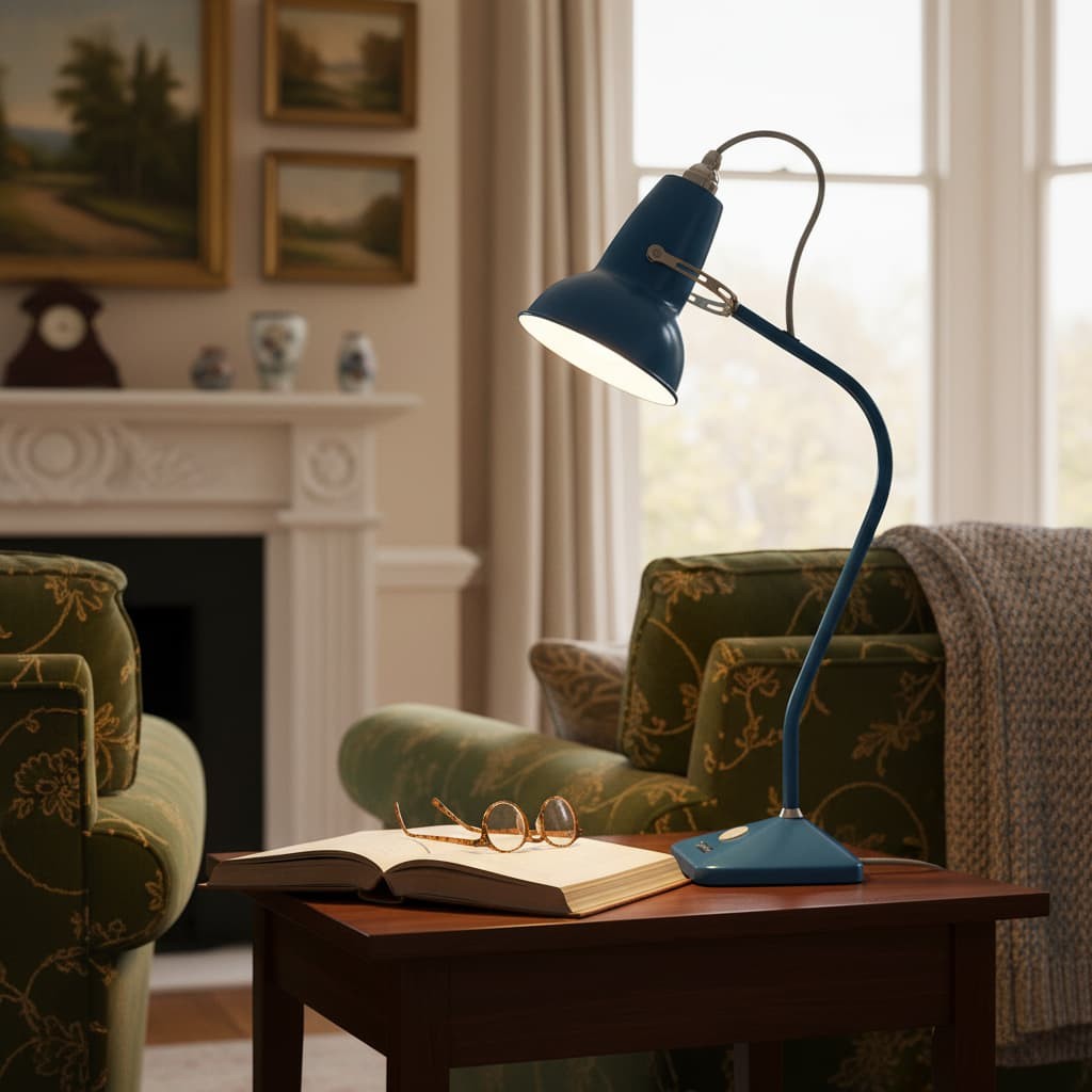 Modryx Mini Table Lamp - Pyramid Base Classic Heritage Design for Home T574