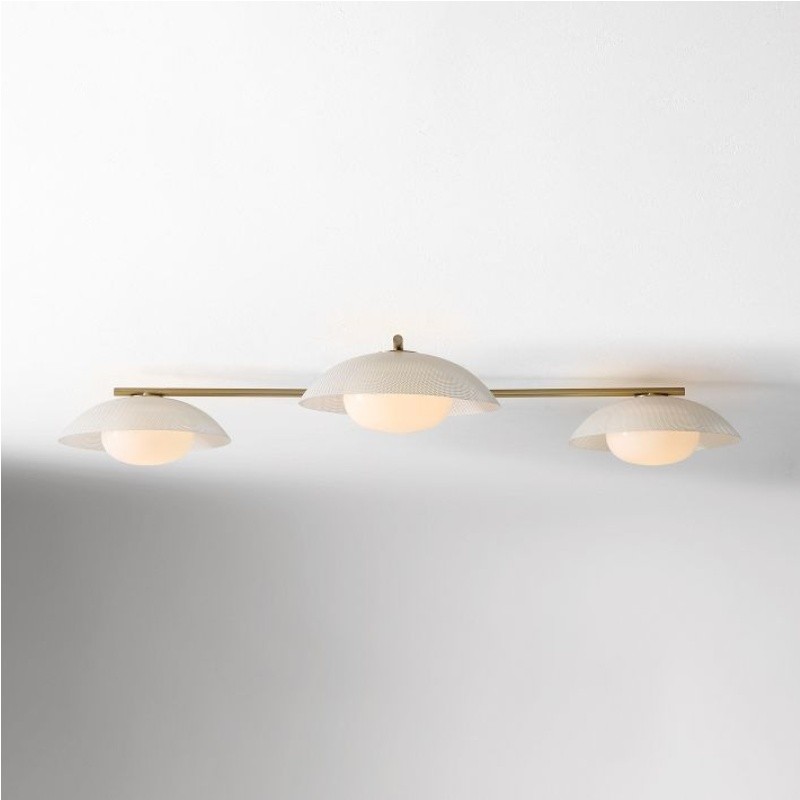Elorina 3-Light Flush Mount Glass/Metal Ceiling Light - A Stylish Fixture for Modern Spaces T004