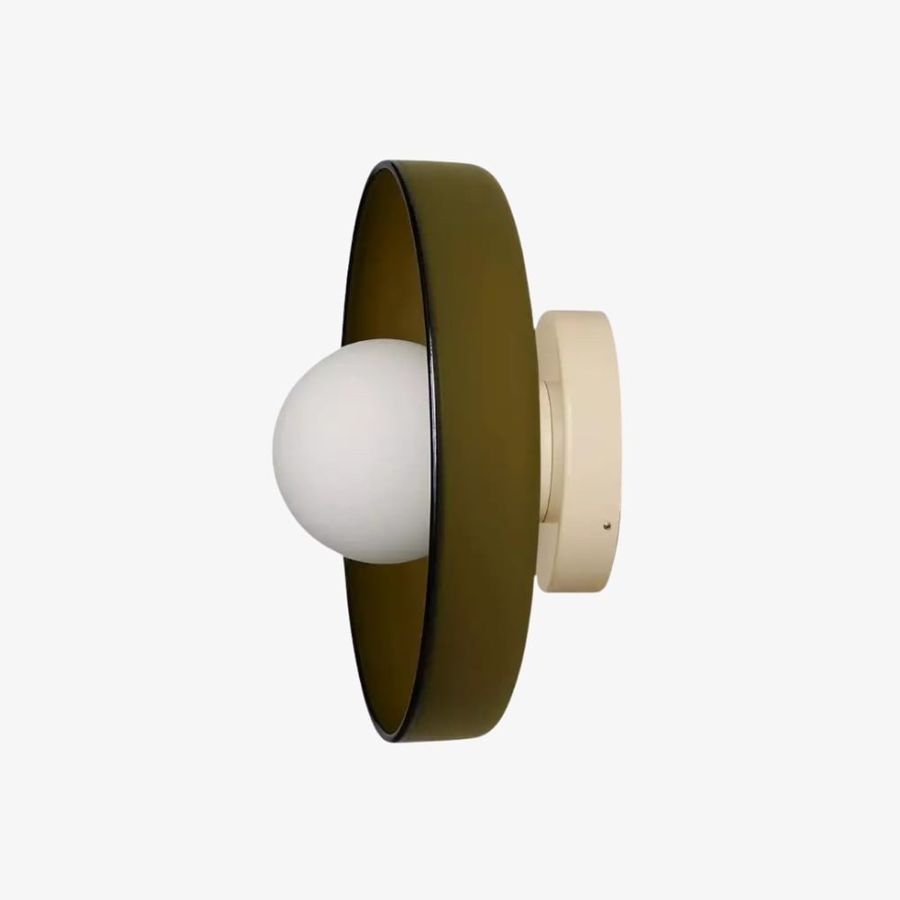 Kalo Wall Ceiling Light - Blown Glass Disc Orb Flush Mount Sconce T662