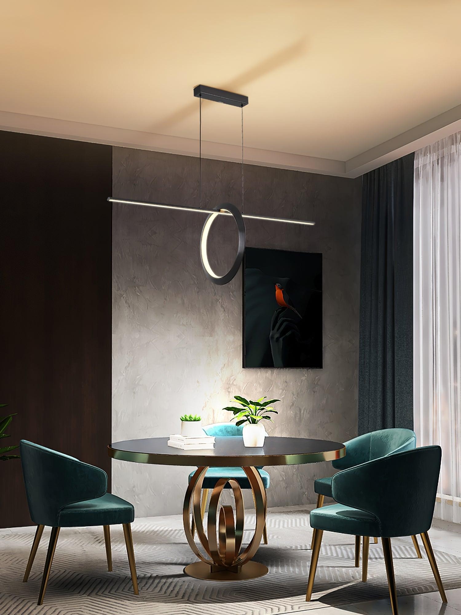 Minimalist High-End Geometric Line Pendant Light M548