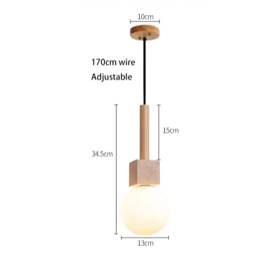 Modern Travertine Cube Pendant Light D928