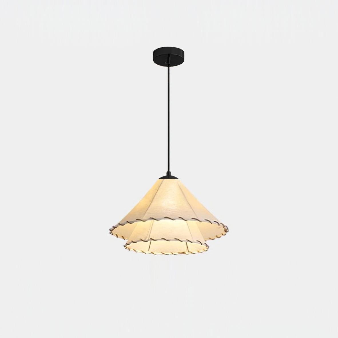 Vinatge Lotus Leaf Fabric Pendant Light M343