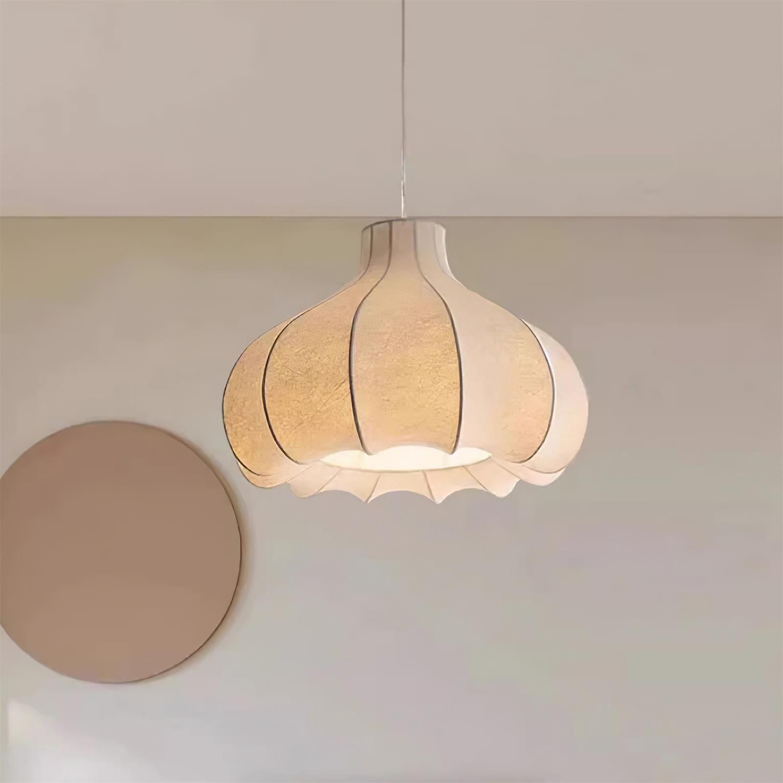 Onion Bubble Silk Pendant Lamp M537