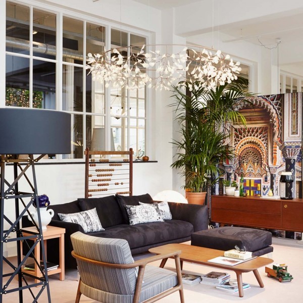 Scandinavian Branching LED Chandelier for Living Room