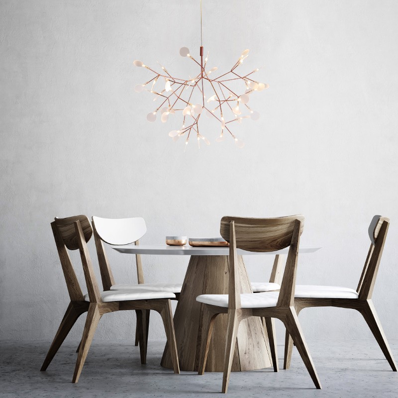 Scandinavian Branching LED Chandelier for Living Room