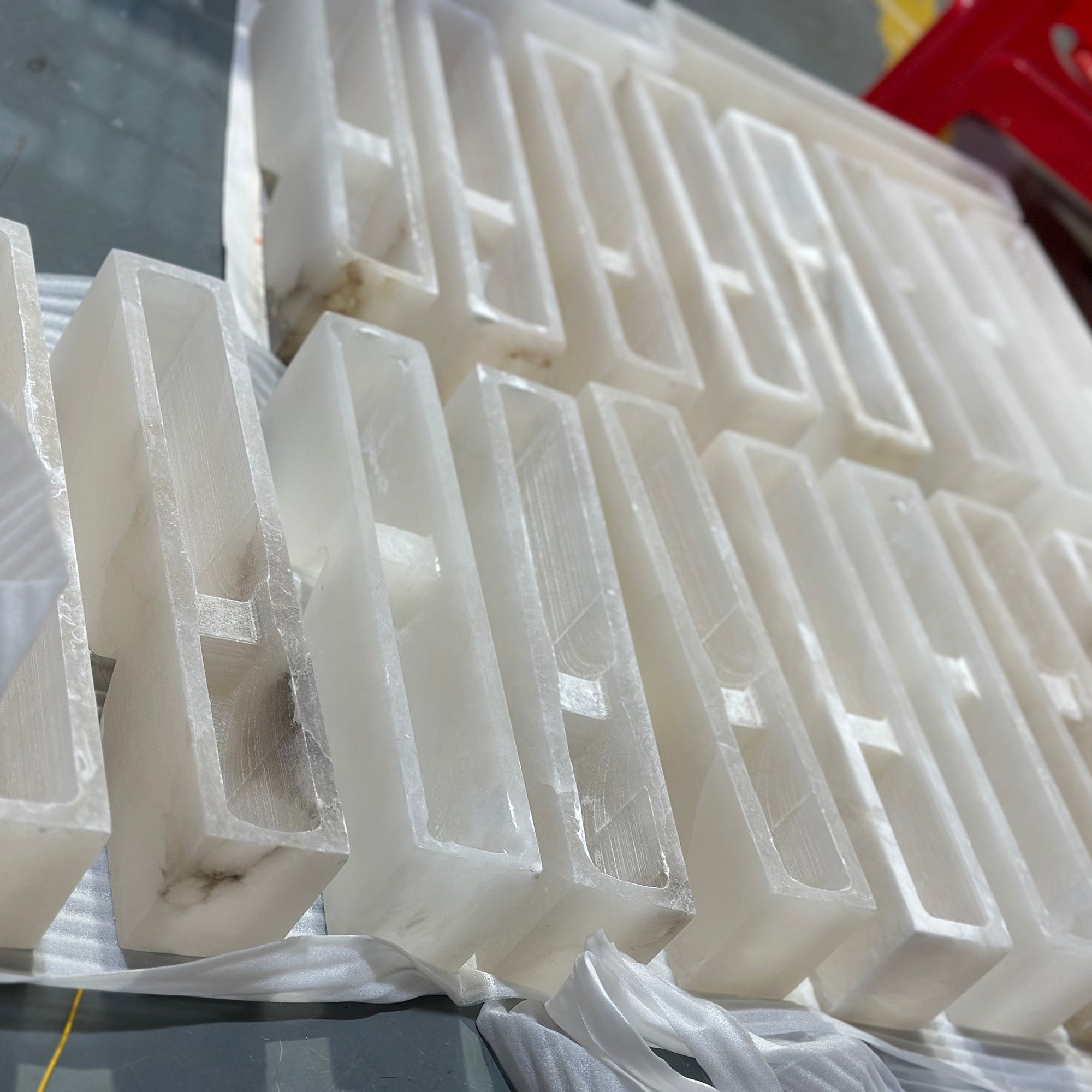 Rectangular Alabaster Wall Lamp D639