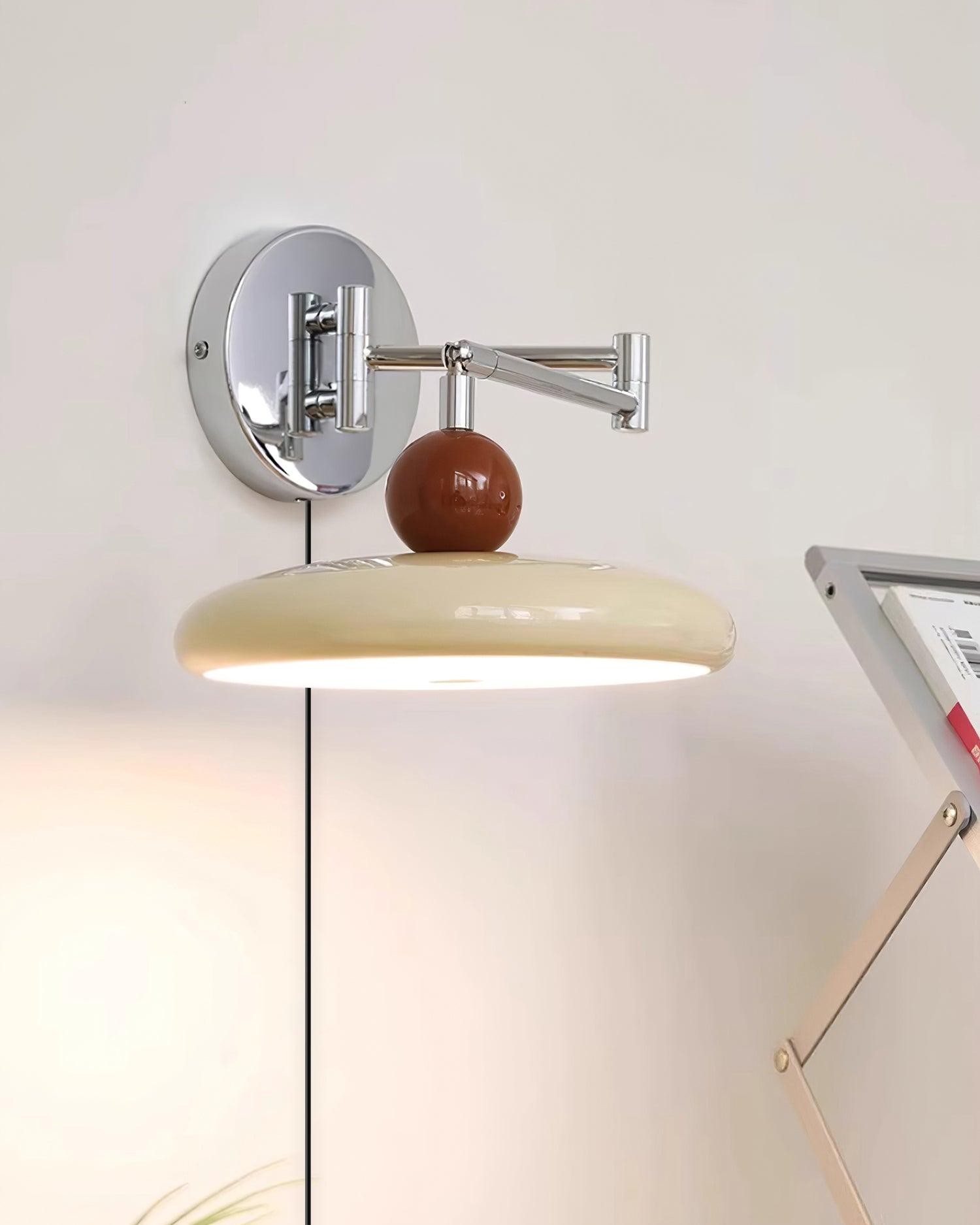 Swing Arm Bedside Plug In Wall Lamp M244