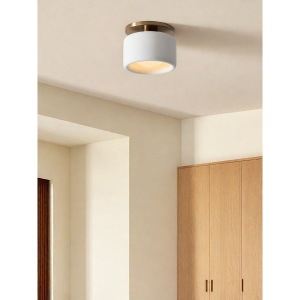 Cerova Elegant Round Porcelain Flush Mount Ceiling Light T165