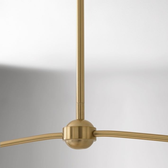 Fibura Elegant Linen Shade Chandelier – Modern Design for Living Room & Office T247