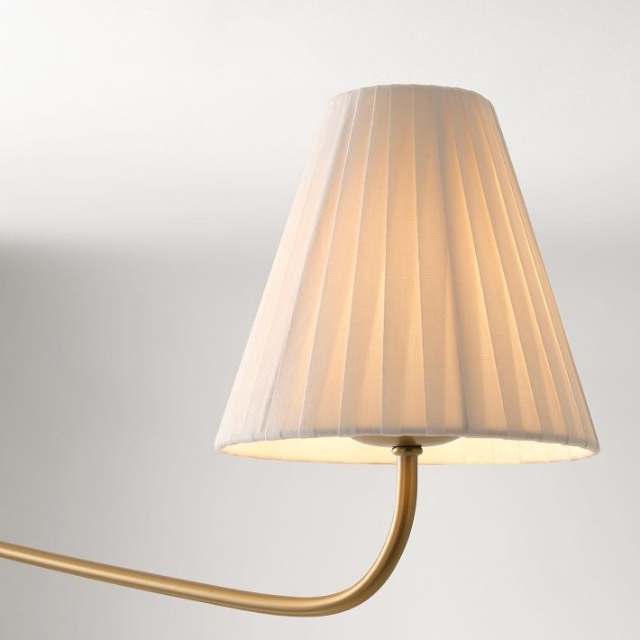 Fibura Elegant Linen Shade Chandelier – Modern Design for Living Room & Office T247