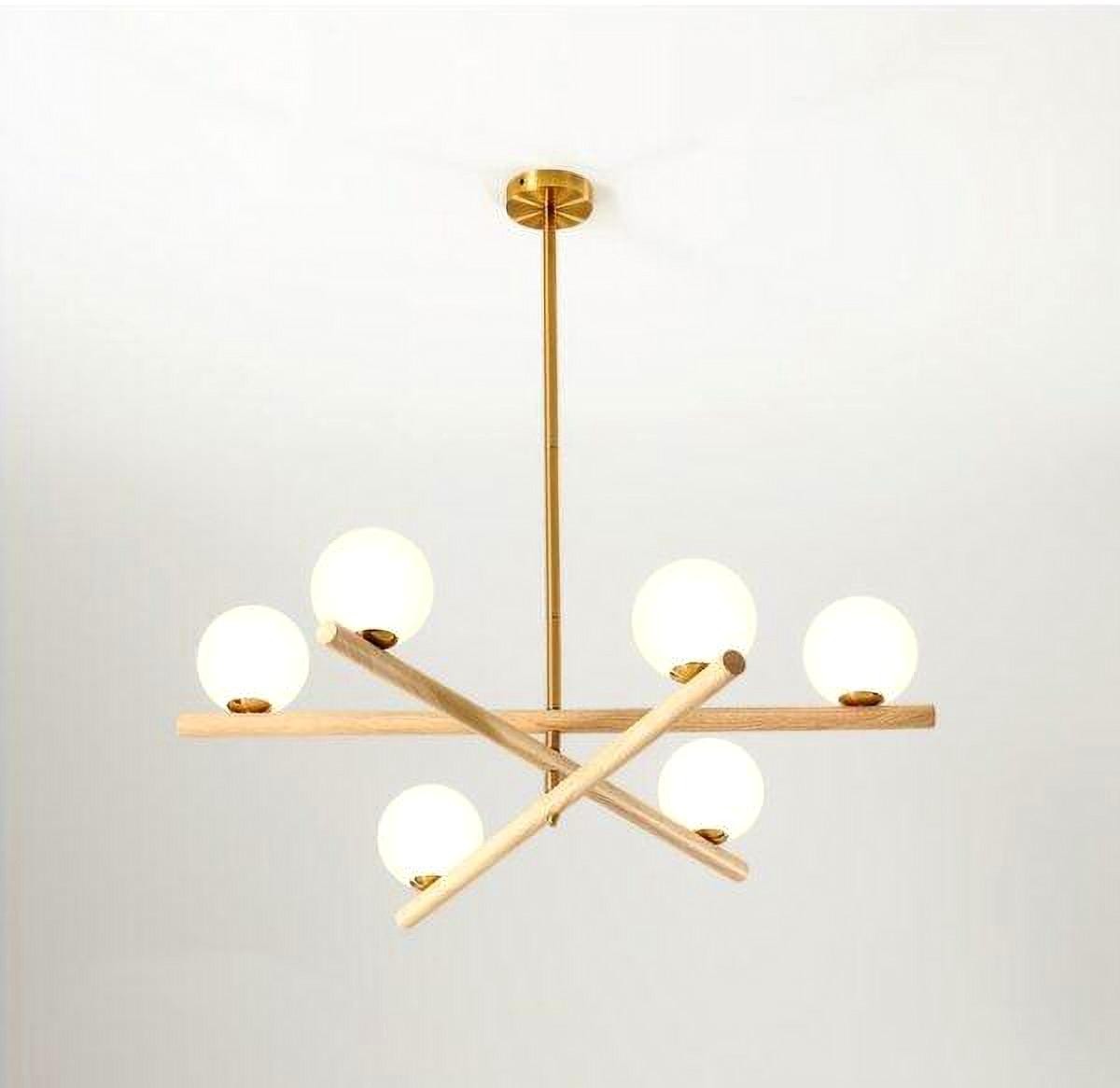 Minimalist Line Ball Chandelier