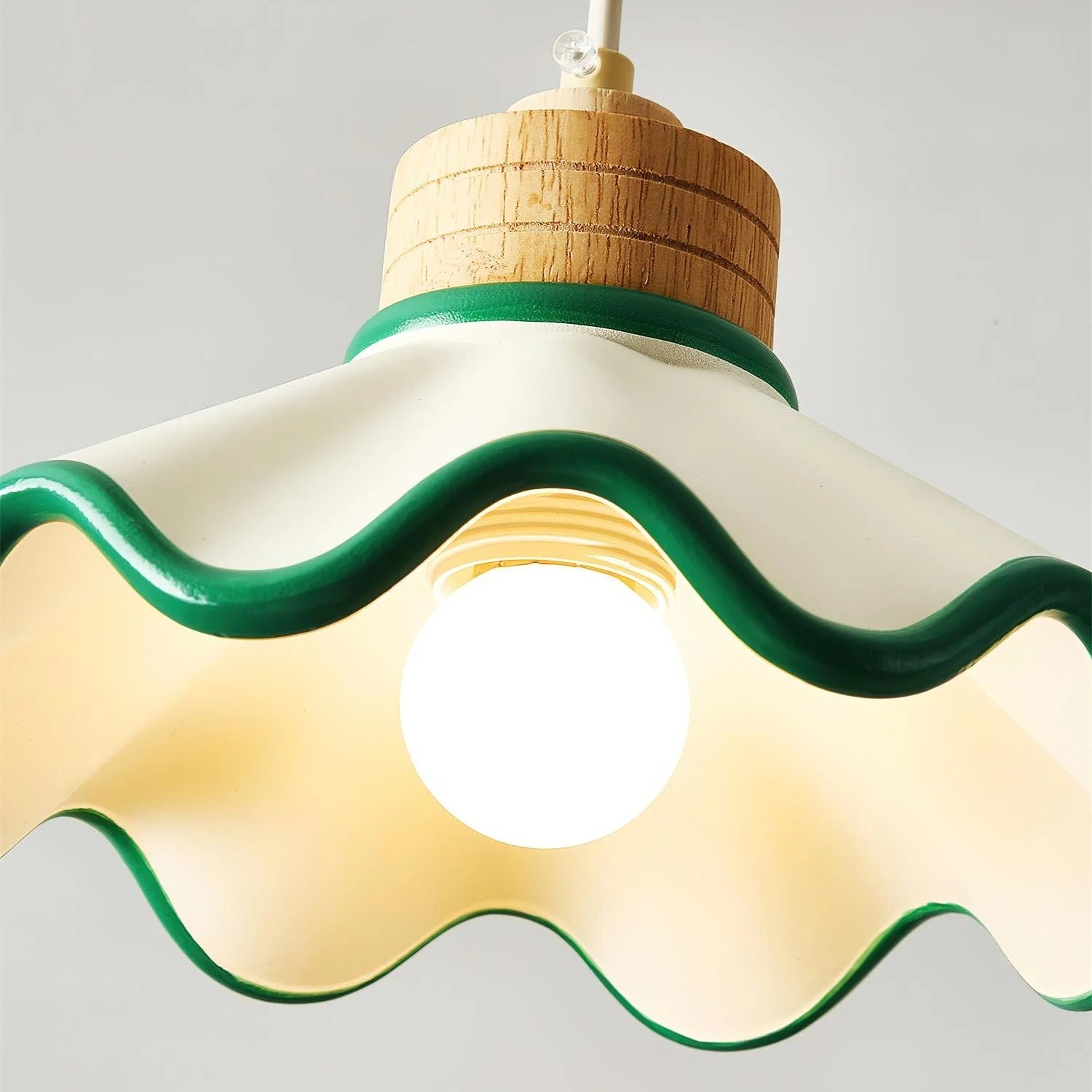 Moliro Scalloped Pendant Light - Modern Wavy Lighting for Dining Room T515