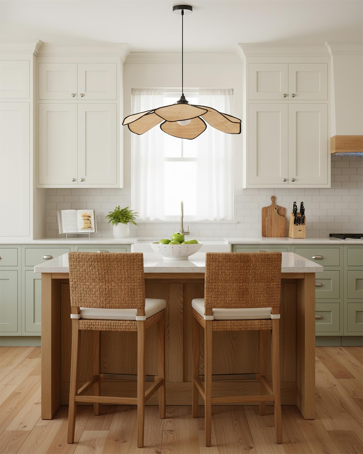 Raffia Petal Pendant Lamp D251