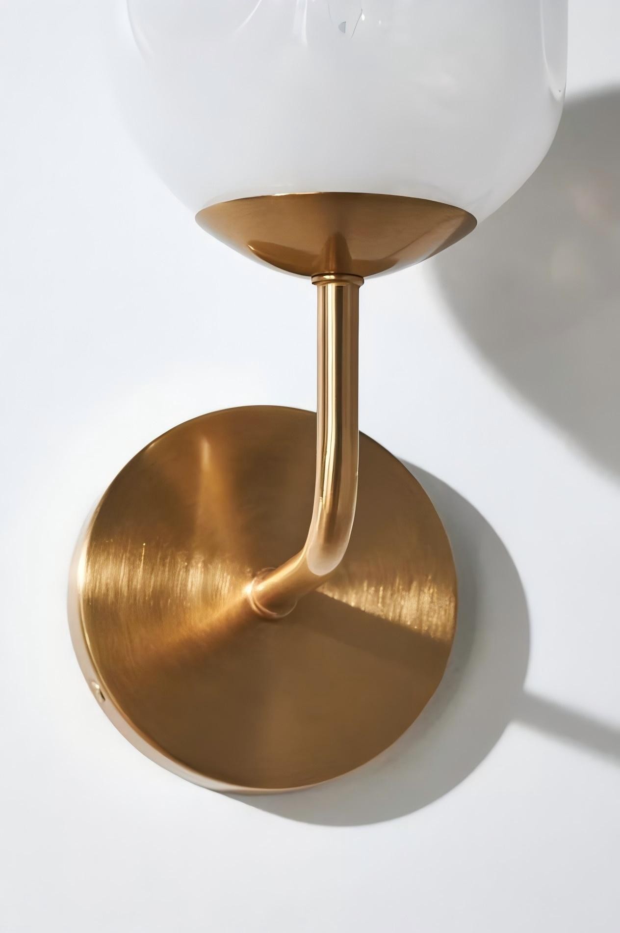 Pawrior Modern Organic Glass Sphere Wall Light - Nordic Cloud Design Wall Sconce T174