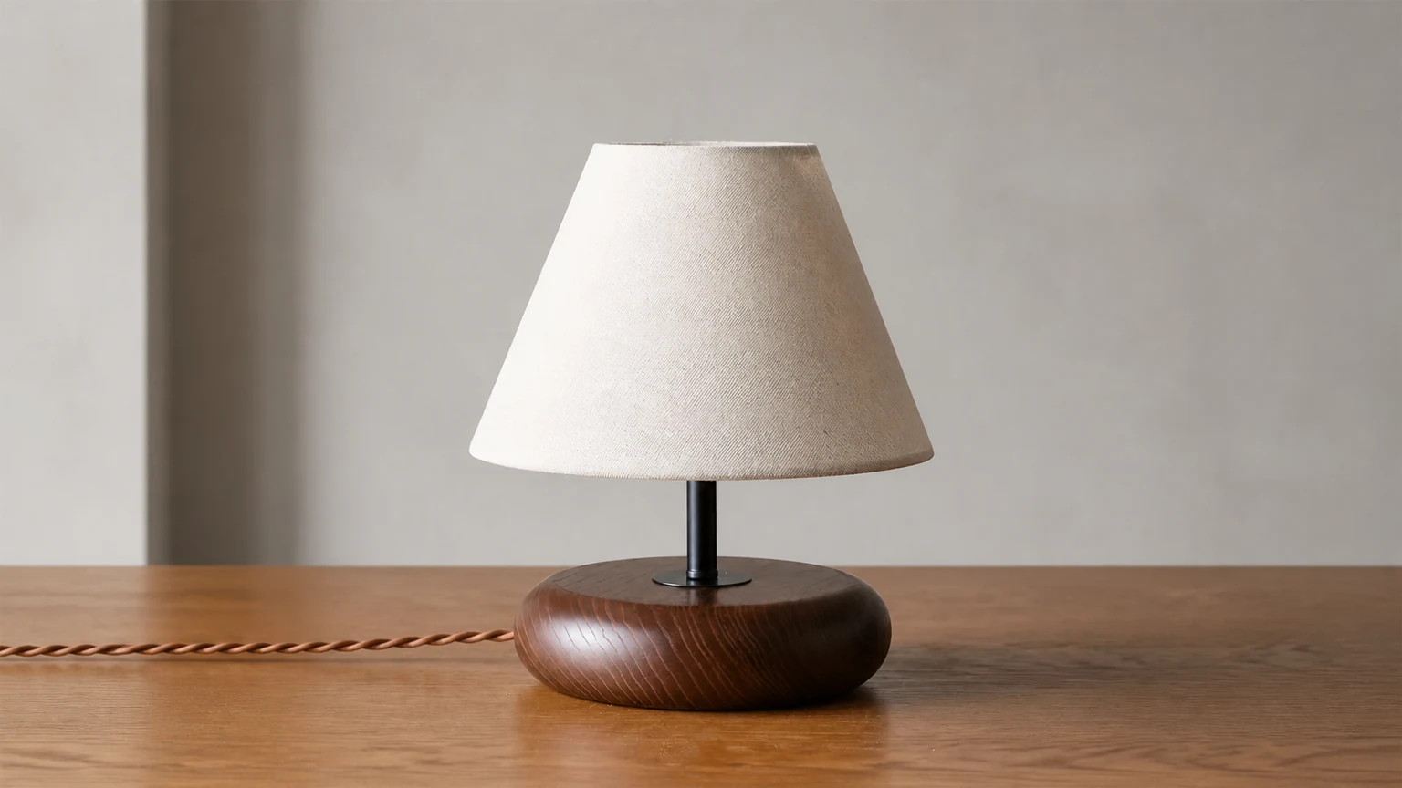 Lampa stołowa Olen D100 w poziomej scenie pomieszczenia