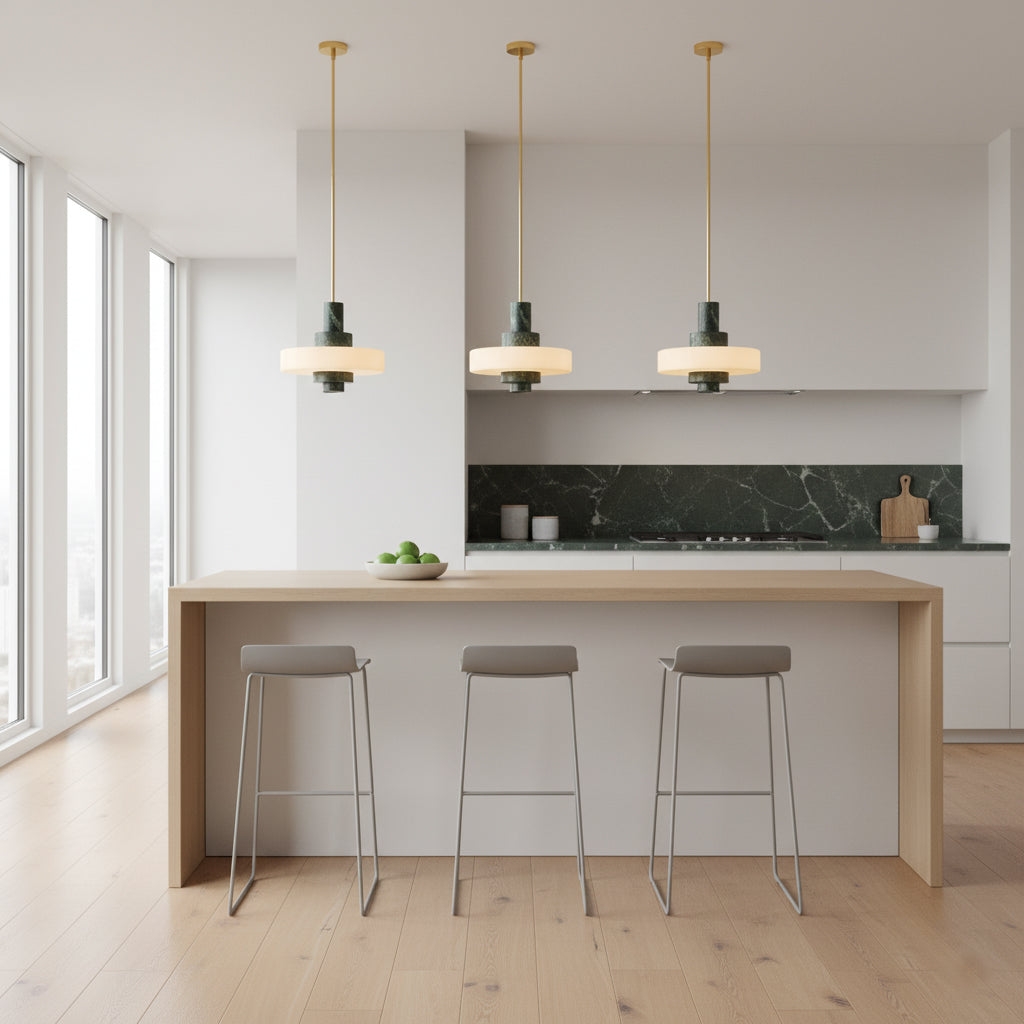 Mercury Green Marble Pendant Lamp D707
