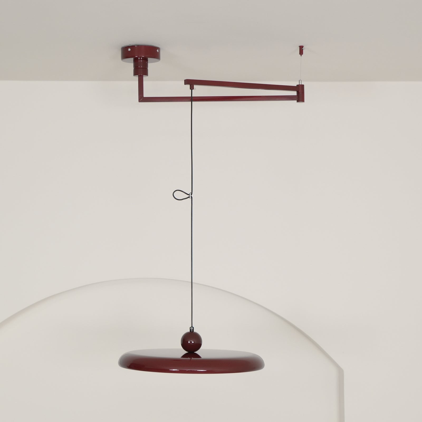 Simple Modern Adjustable Swing Arm Disc Pendant Lamp M110