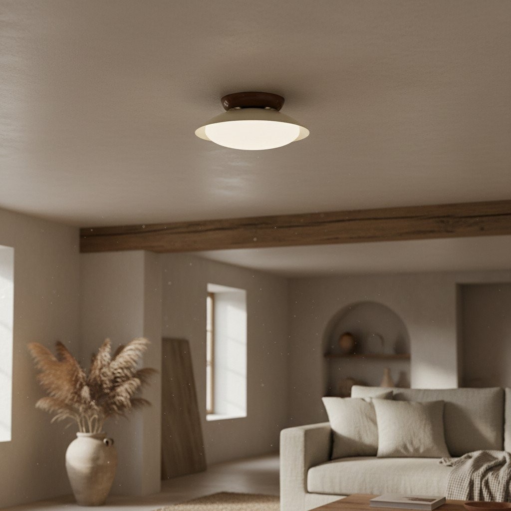 Heliora Modern Dome Ceiling Light - Minimalist Retro Style for Living Spaces T537