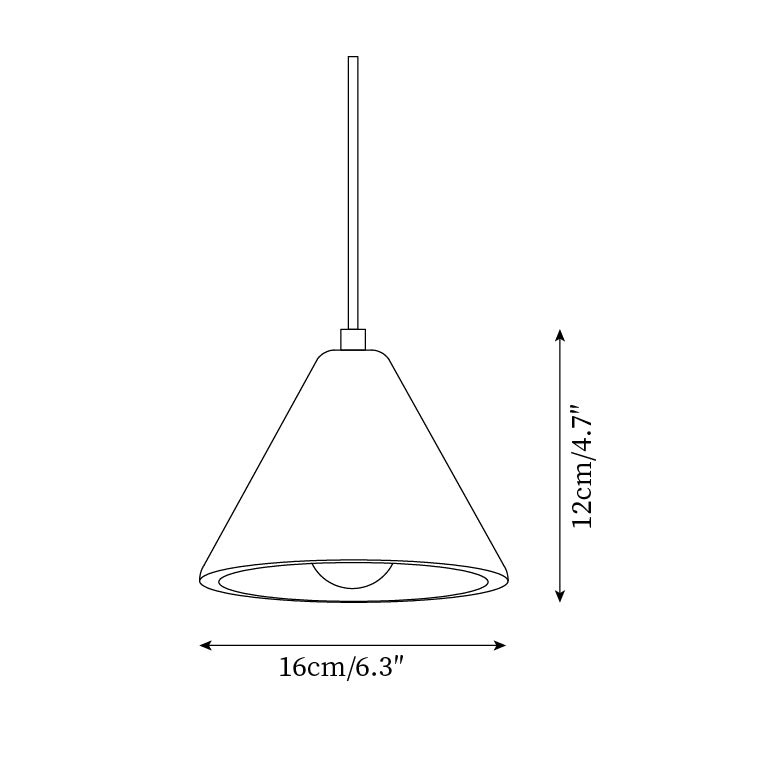 Travertine Conical Pendant Lamp M262