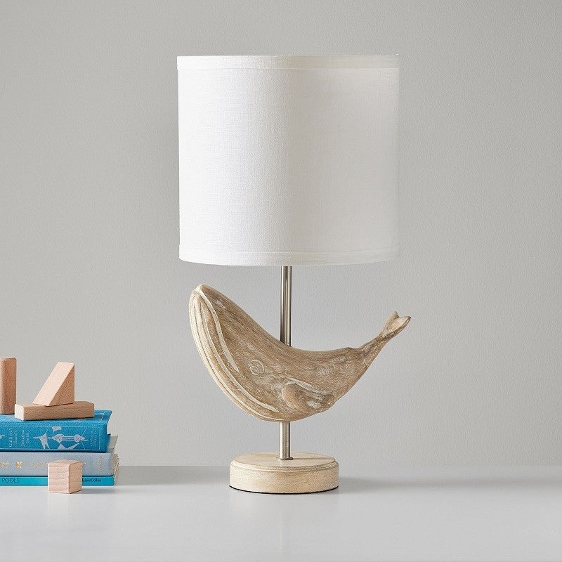 Carved Wood Animal Table Lamp D521