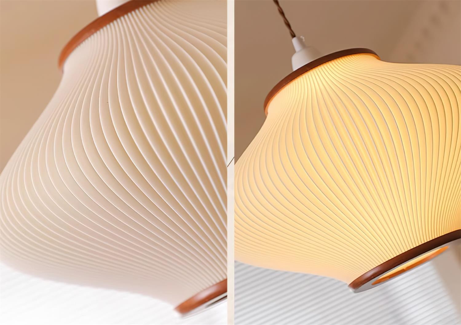 French Style Pine Bell Pendant Lamp M359
