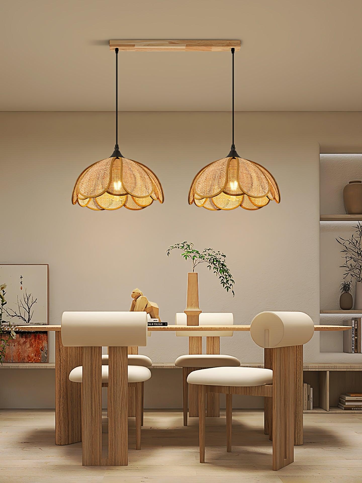 Bloom Rattan Pendant Lamp D358