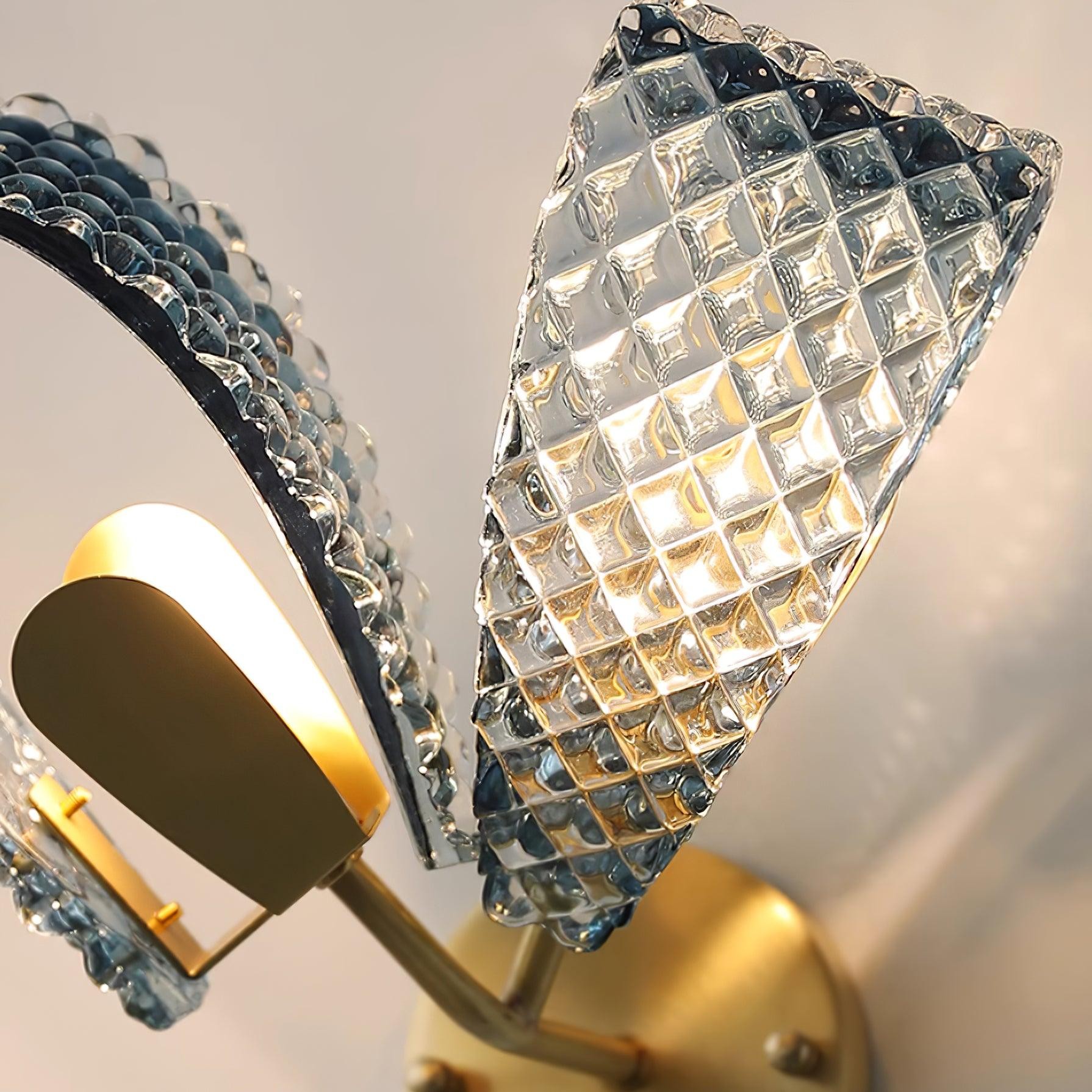 Creative Light Luxury Blue Ribbon Wall Lamp M283