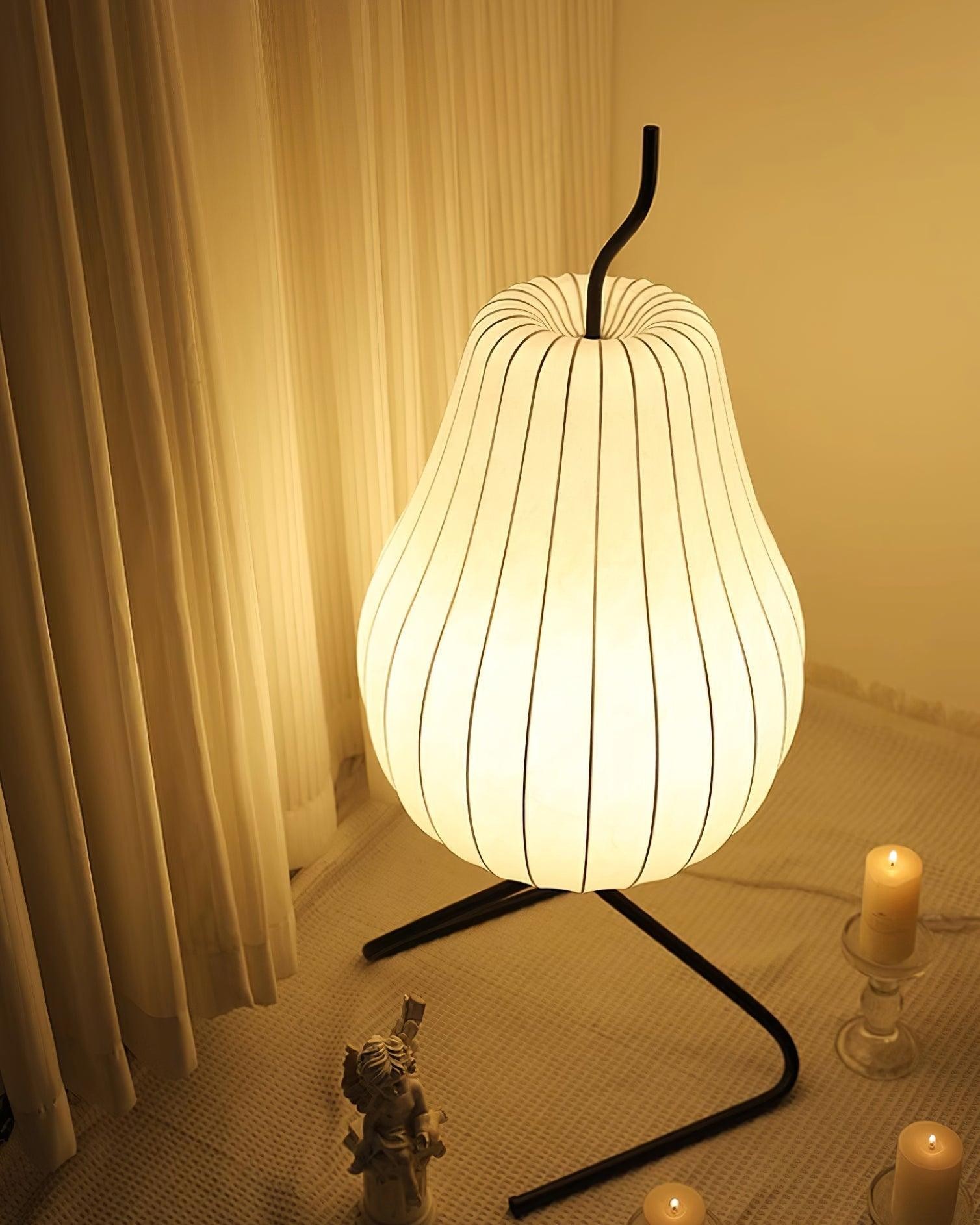 Pear-shaped Shite Floor Lamp Suitable For Living Room M35
