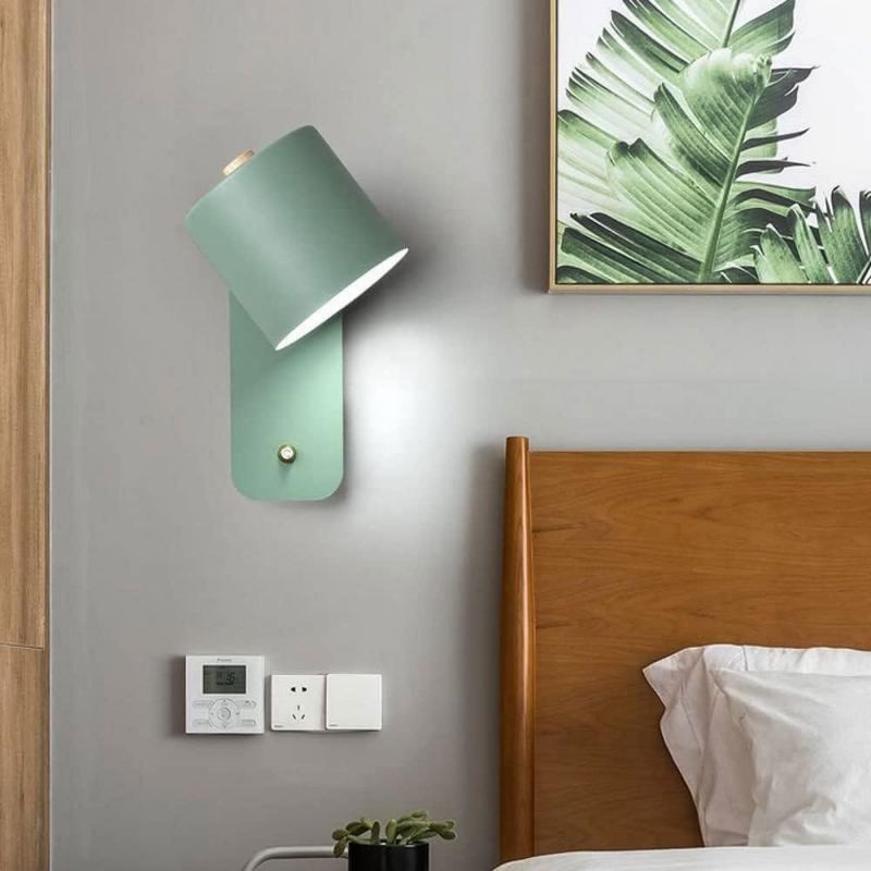 Swivel Cylinder Wall Mounted Night Light For Bedroom S27