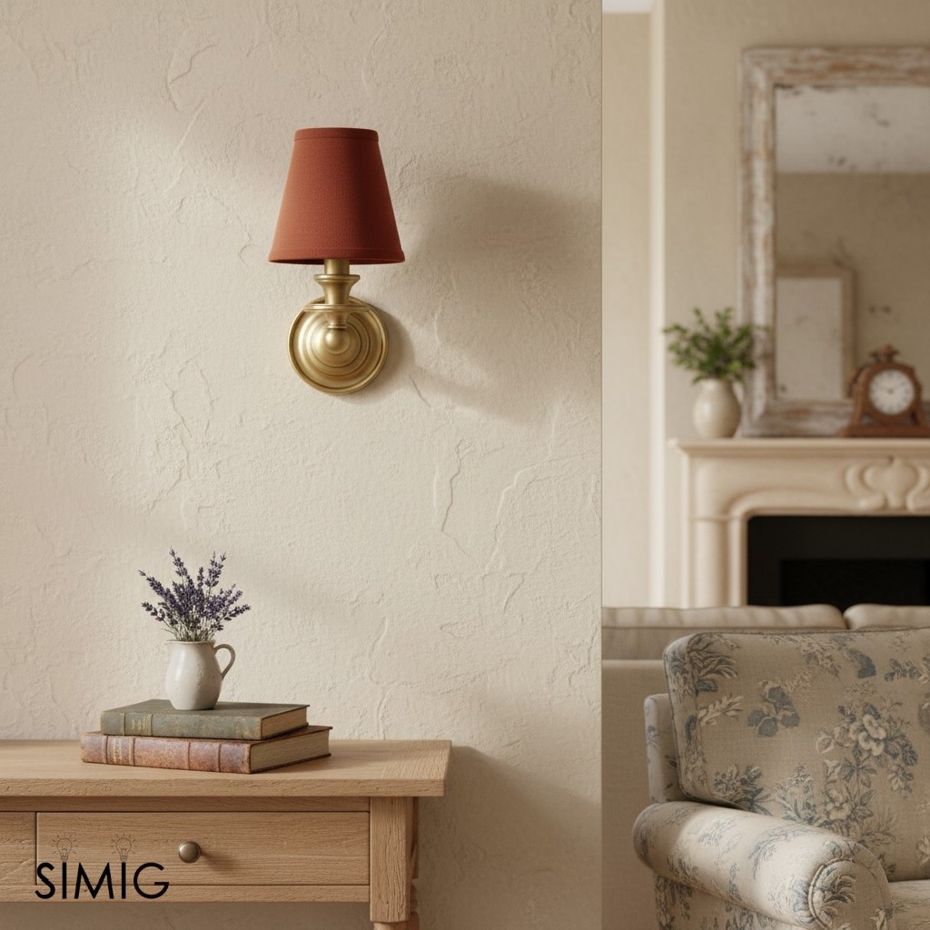 Kalvora Fabric Shade Wall Sconce - Stylish Accent Lighting for Bedroom & Hallway T090