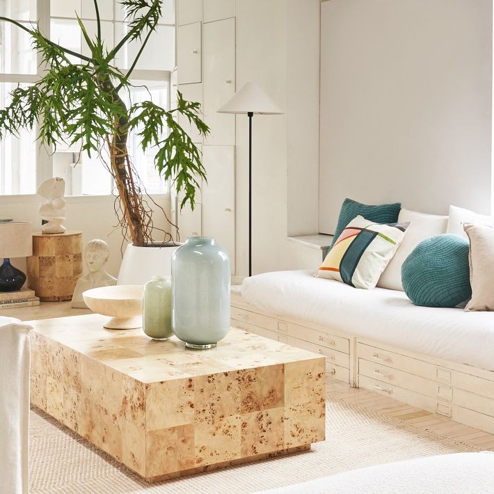 Diora Table & Floor Lamps - Linen Shade Modern Linear Style Sophisticated Accent T039