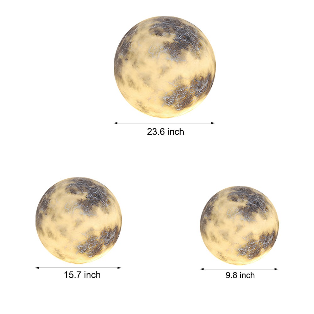 Waterproof Luminous Moon Art Decor Modern Ground Lawn Lamp M102