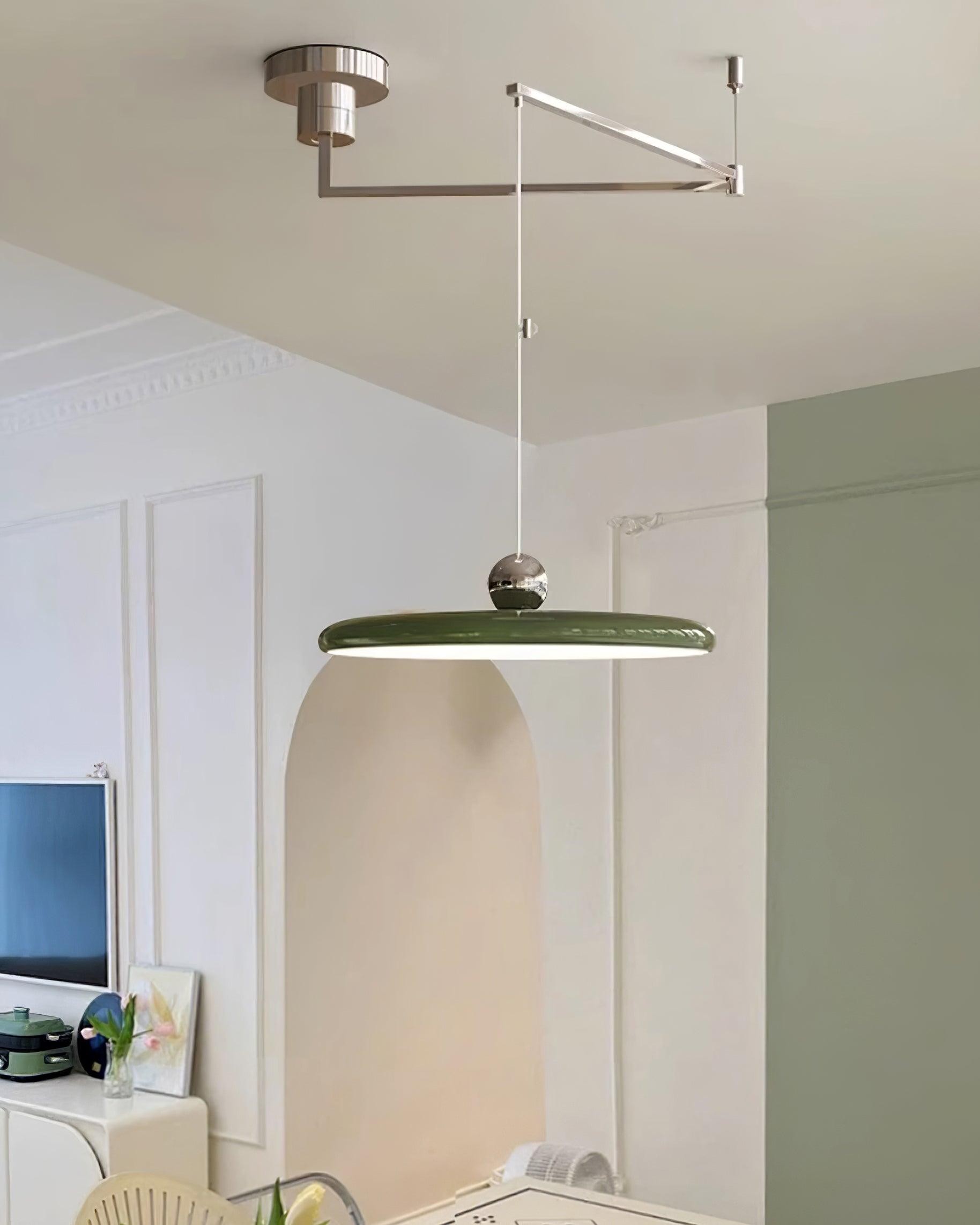 Simple Modern Adjustable Swing Arm Disc Pendant Lamp M110