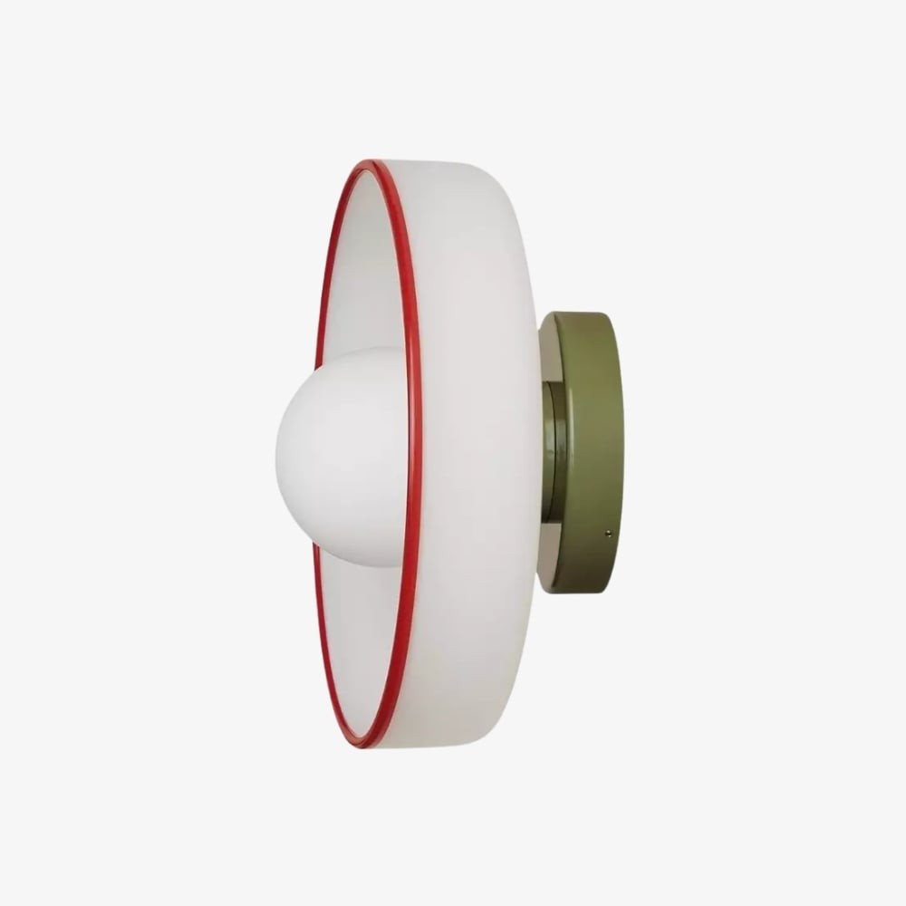 Kalo Wall Ceiling Light - Blown Glass Disc Orb Flush Mount Sconce T662