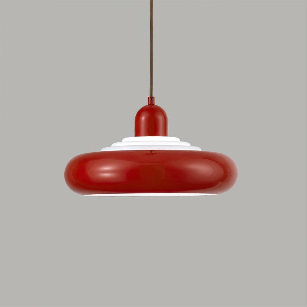 Multi-tiered Round Tower Cream Color Pendant Lamp M488